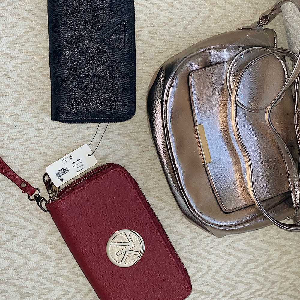 Kennith cole wallet , guess wallet and bag all Brandnew tags still on.